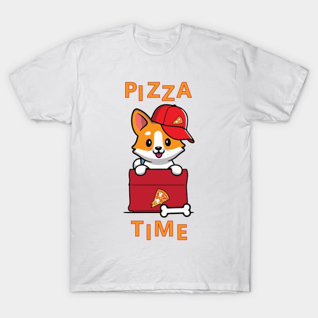 Dog Pizza Delivery Design T-Shirt by Artman07